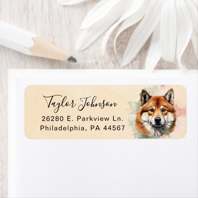 Akita Return Address Label (Insitu)