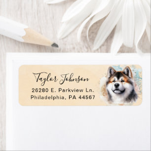 Akita Return Address Label
