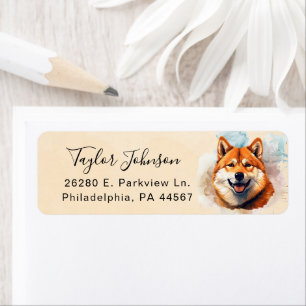 Akita Return Address Label