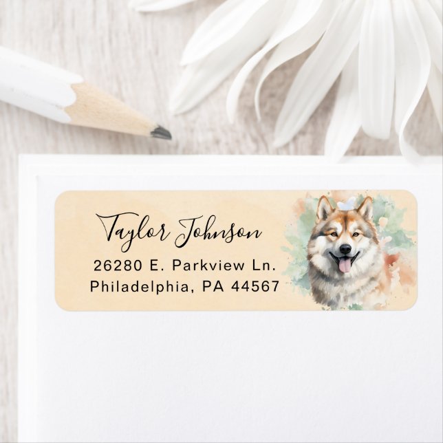 Akita Return Address Label (Insitu)