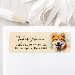 Akita Return Address Label