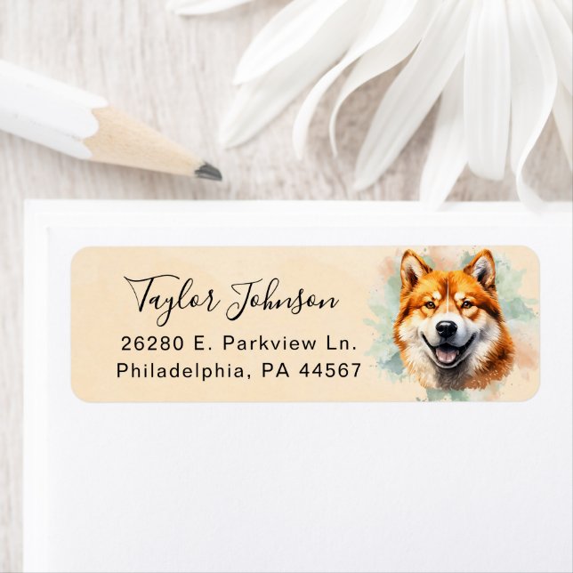 Akita Return Address Label (Insitu)