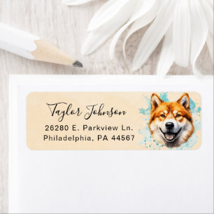 Akita Return Address Label