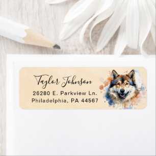Akita Return Address Label