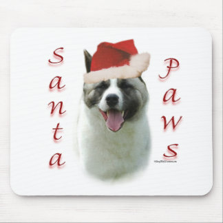 Akita Santa Paws Mouse Mat