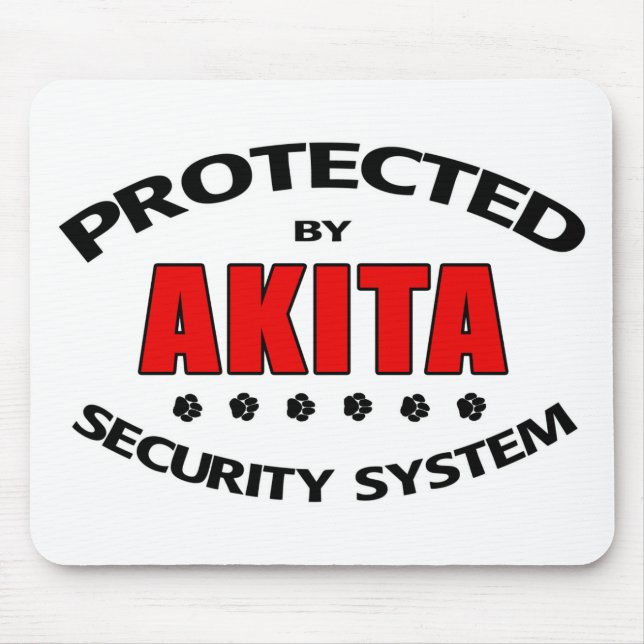 Akita Security System Mouse Mat (Front)