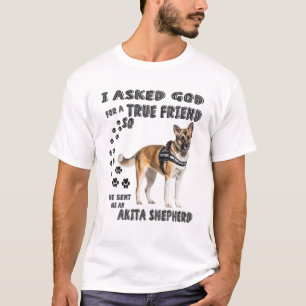 Akita Shepherd Quote Mom Dad Costume, Shepkita Pol T-Shirt