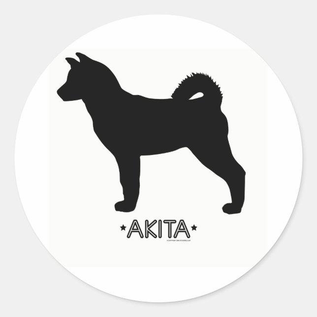 Akita Sticker (Front)
