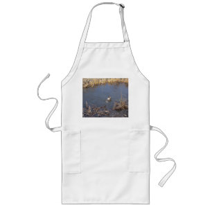 akita swimming long apron