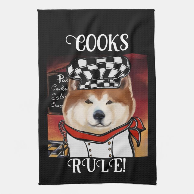 AKITA   TEA TOWEL (Vertical)