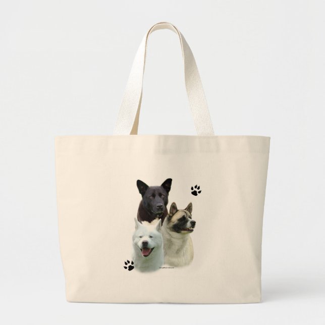 Akita Trio Large Tote Bag (Front)