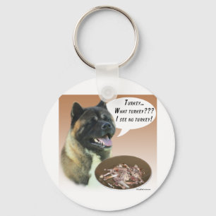 Akita Turkey Key Ring