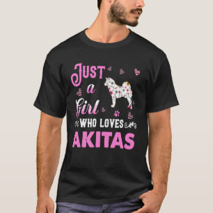 Akita - Who Loves Akitas T-Shirt