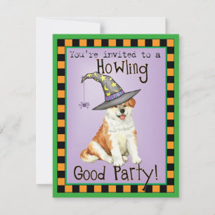Akita Witch Invitation