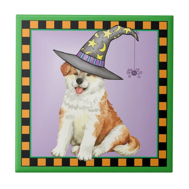Akita Witch Tile (Front)