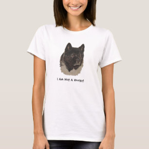 akita with black head light hearted husky slogan T-Shirt