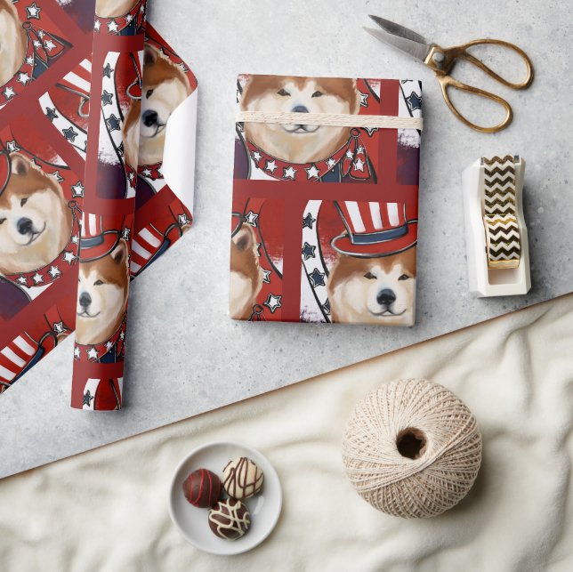 AKITA   WRAPPING PAPER (Crafts)