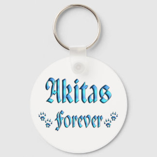 Akitas Forever Key Ring