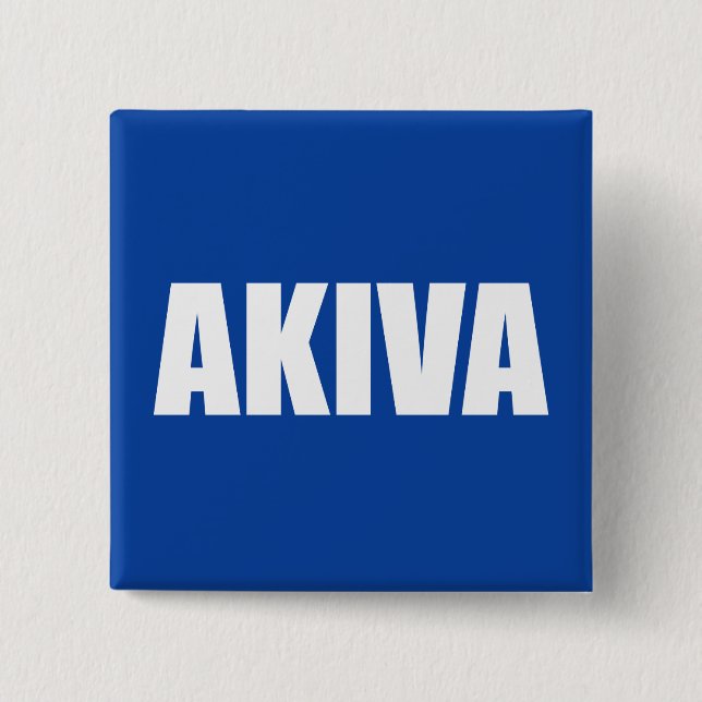 Akiva 15 Cm Square Badge (Front)