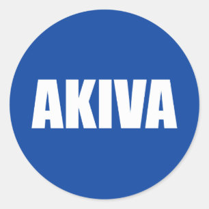 Akiva Classic Round Sticker