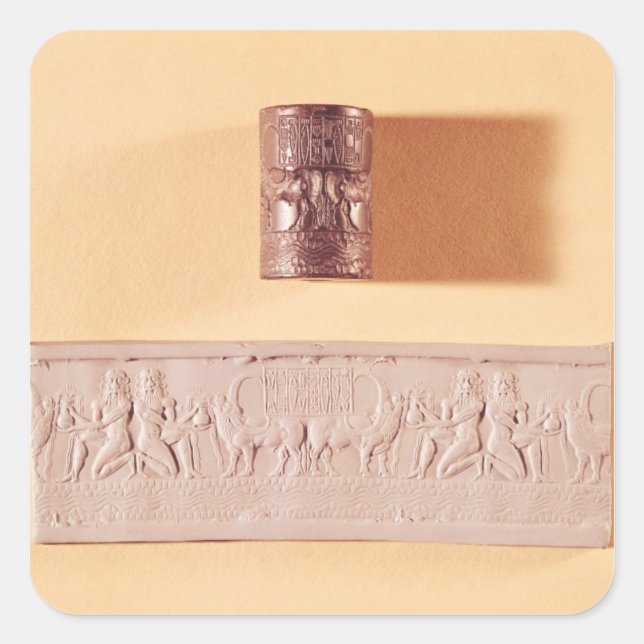 Akkadian cylinder seal and impression (Front)