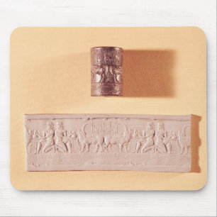 Akkadian cylinder seal and impression mouse mat
