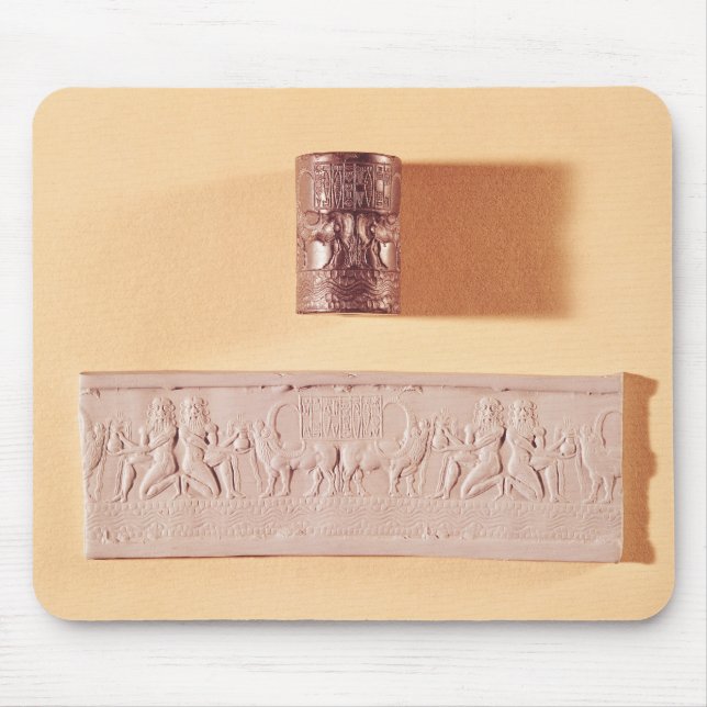 Akkadian cylinder seal and impression mouse mat (Front)