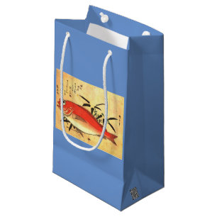 Akodai - Hiroshige's Colourful Japanese Fish Print Small Gift Bag