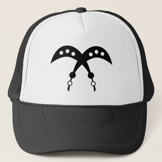 AKOFENA | Adinkra Symbol of Courage and Valour Trucker Hat (Front)