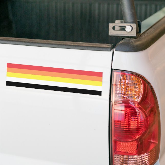 Akoisexual Akoiromantic Pride Bumper Sticker (On Truck)