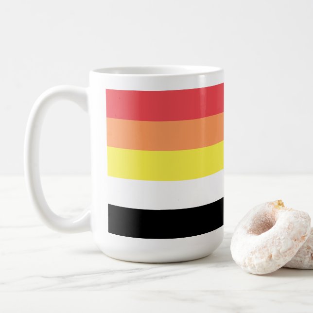 Akoisexual Akoiromantic Pride Coffee Mug (With Donut)