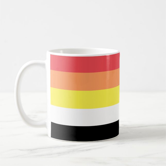 Akoisexual Akoiromantic Pride Flag Coffee Mug (Left)