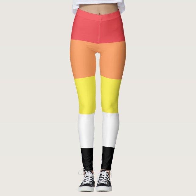 Akoisexual Akoiromantic Pride Leggings (Front)