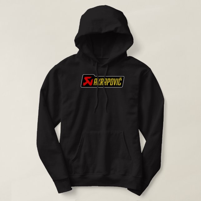 Akrapovic custom made replica design yellow text C Hoodie (Design Front)