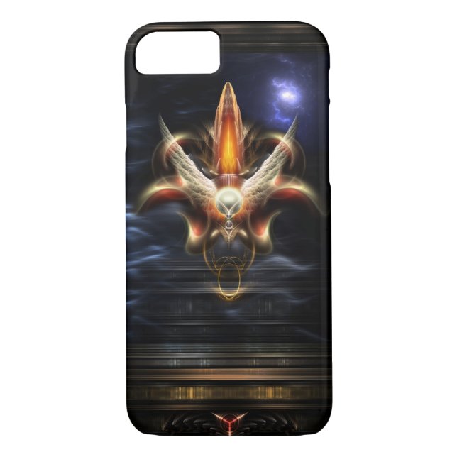 Akrellian Torch Fire Portrait Case-Mate iPhone Case (Back)