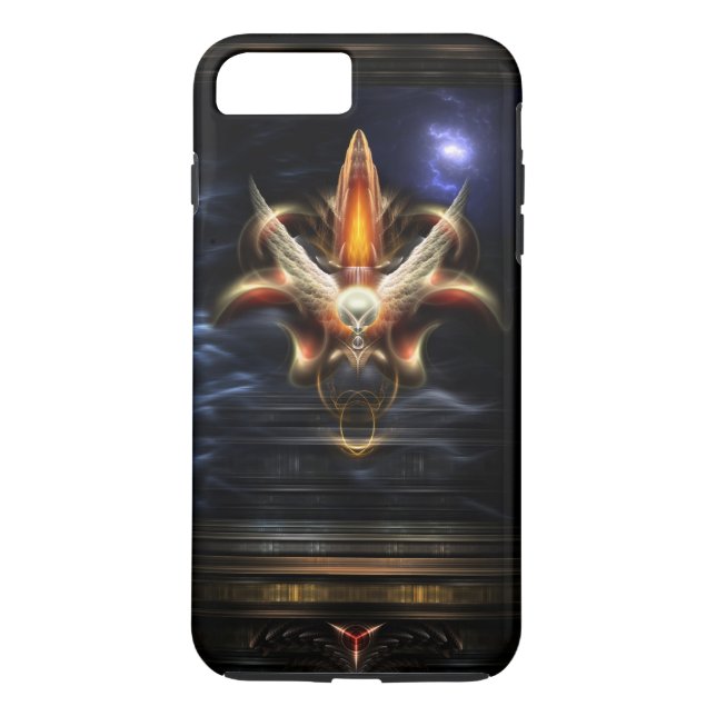 Akrellian Torch Fire Portrait Case-Mate iPhone Case (Back)