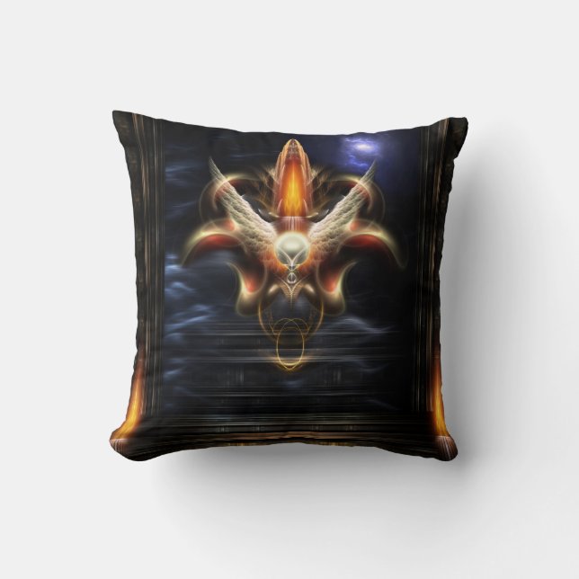 Akrellian Torch Fire Portrait Cushion (Front)