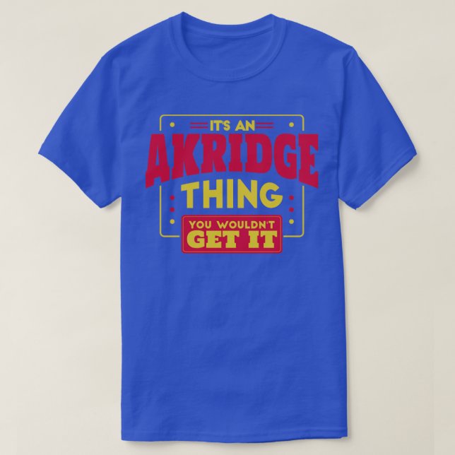 Akridge T-Shirt (Design Front)