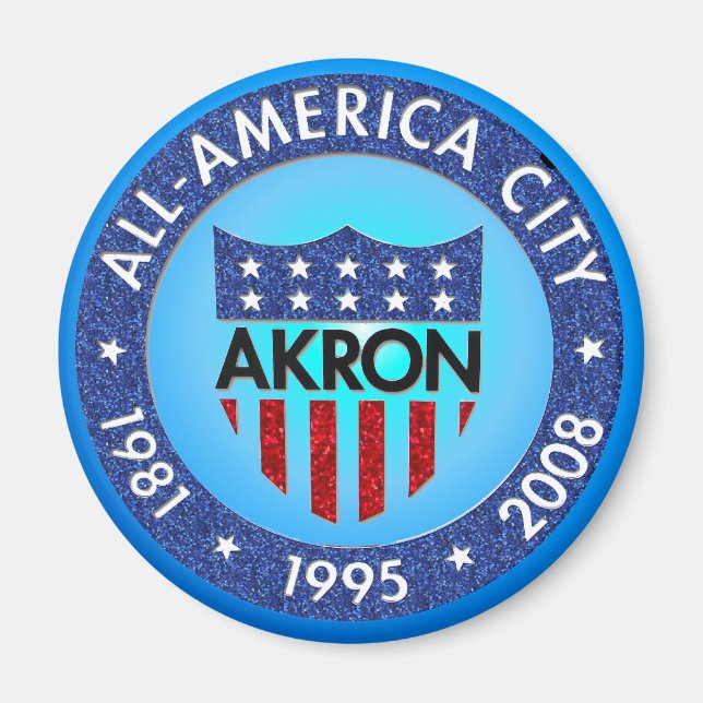 Akron all America City Magnet (Front)