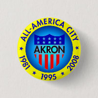 Akron All American City Button.