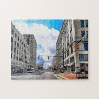 Akron Main Street Cityscape Jigsaw Puzzle