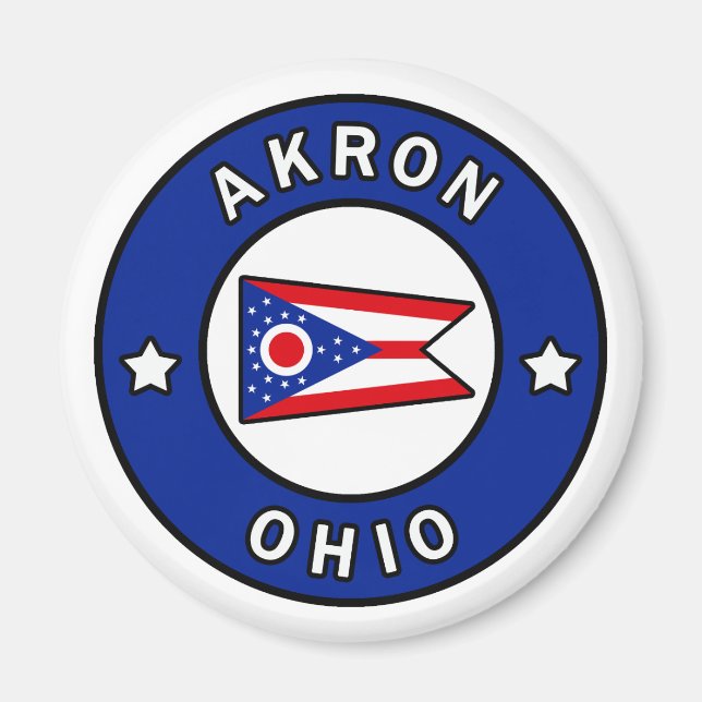 Akron Ohio Magnet (Front)