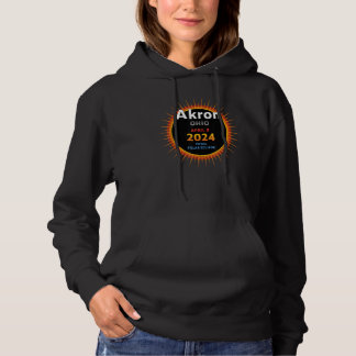 Akron Ohio OH Total Solar Eclipse 2024  2  Hoodie