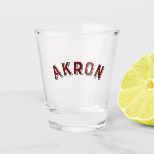 Akron, Ohio Vintage Arch Shot Glass