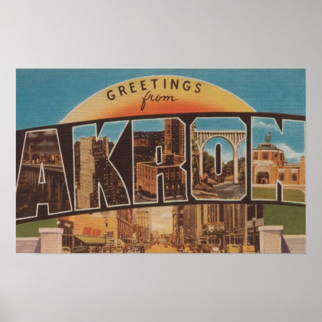 Akron, OhioLarge Letter ScenesAkron, OH 2 Poster (Front)