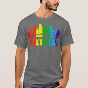 Akron Pride Akron LGBT Gift LGBTQ Supporter Tee P