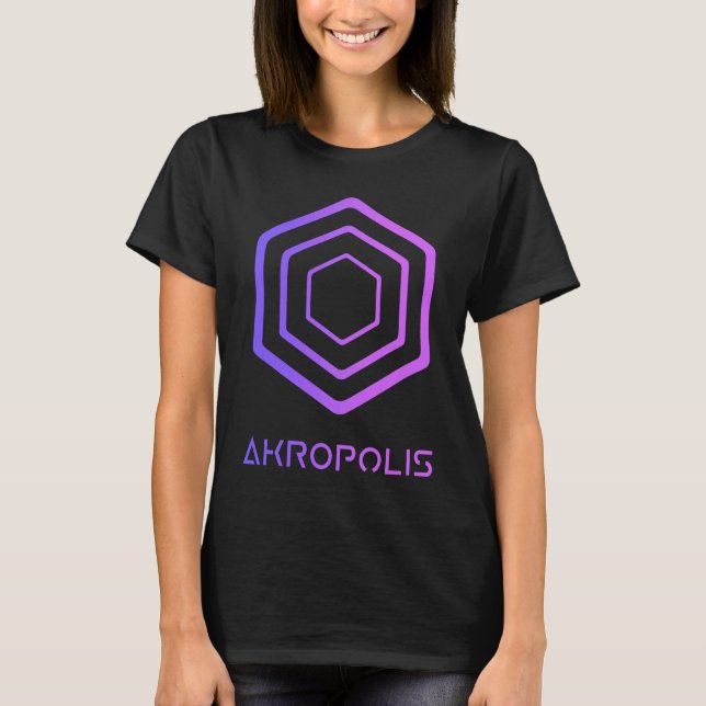 AKROPOLIS Crypto Decentralized Blockchain AKRO DeF T-Shirt (Front)
