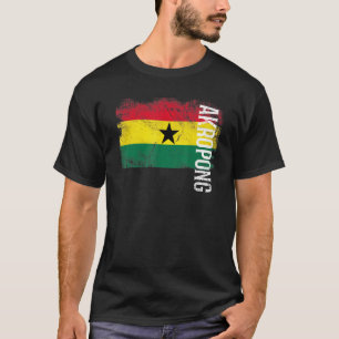 Akropong Ghana Flag For Ghanaians Men Women Kids T-Shirt