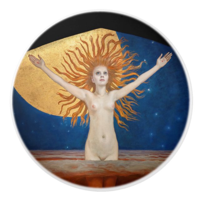 Akseli Gallen-Kallela - Ad Astra Ceramic Knob (Front)