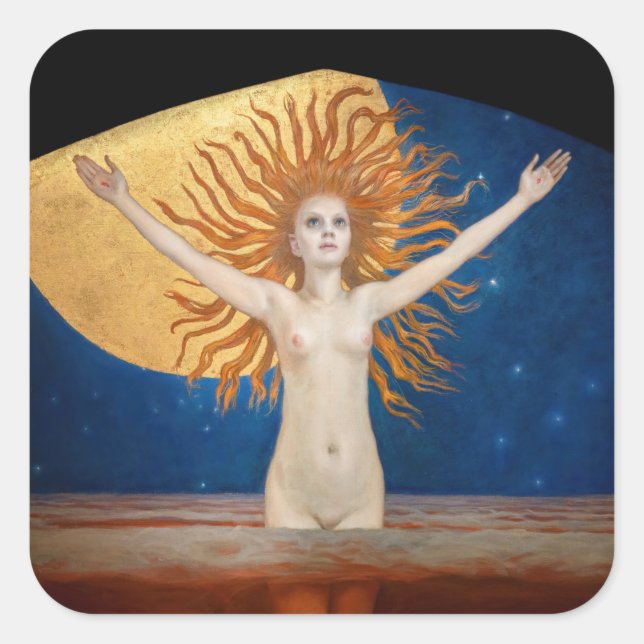 Akseli Gallen-Kallela - Ad Astra Square Sticker (Front)